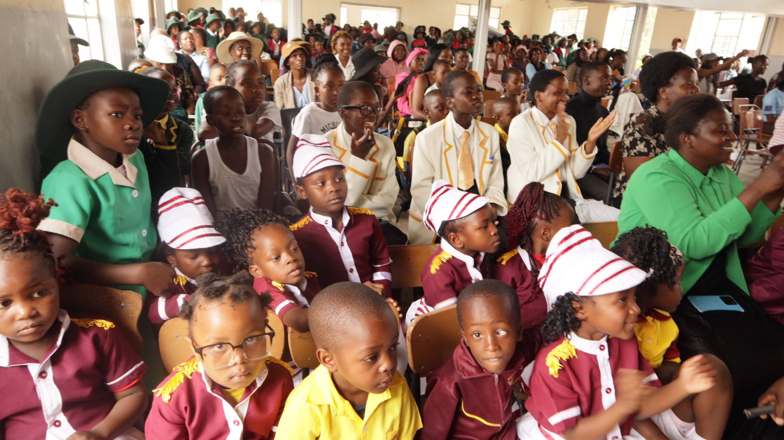 Learners and community members attending the 16 Days of Activism against gender-based violence event in Plumtree