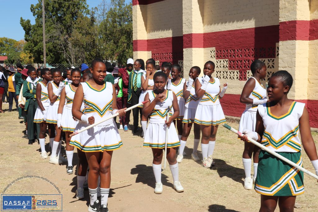 PASSAF arts and cultural parade by schoolgirls during DASSAF festival at Embakwe High School