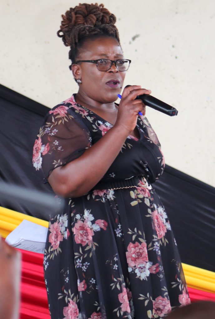 Ministry of Women Affairs speaking during the 16 Days of Activism event on ending digital violence against women and girls in Plumtree